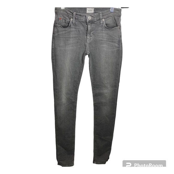 Hudson Krista Super Skinny Denim Jeans Ana Gray Size 26 - Picture 2 of 11